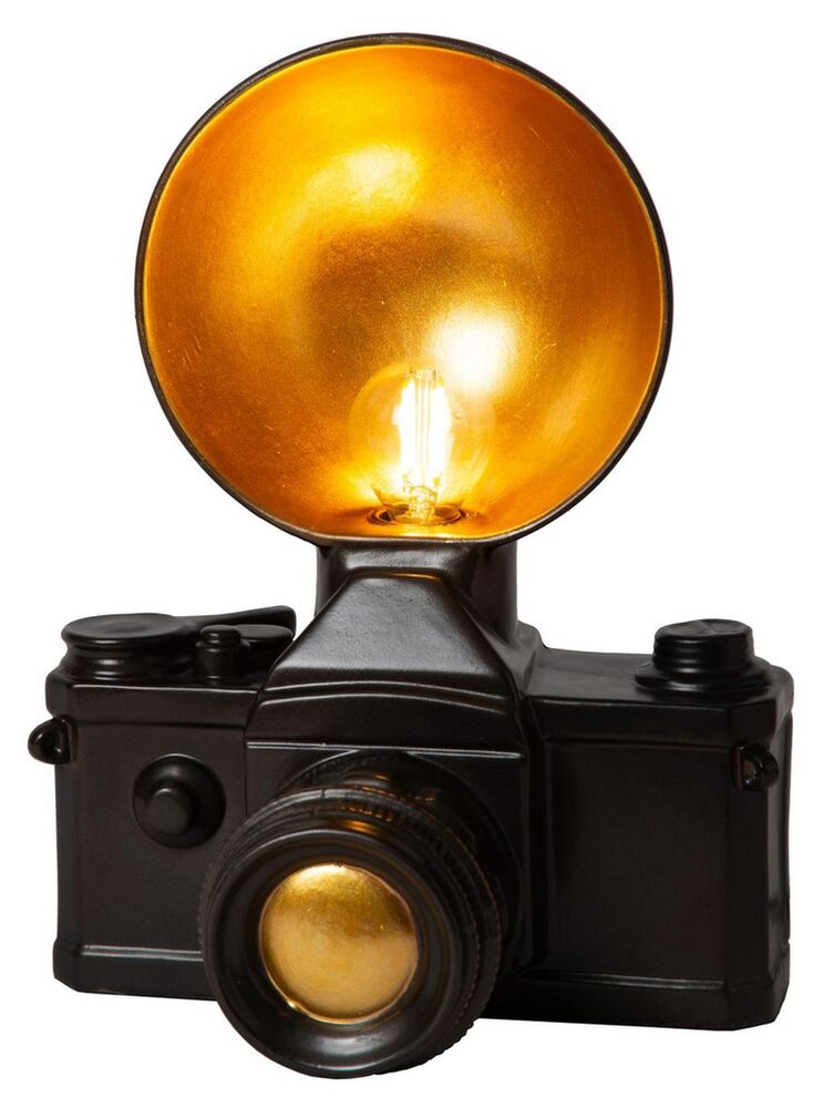 SELSEY Lampa stołowa Camera czarna