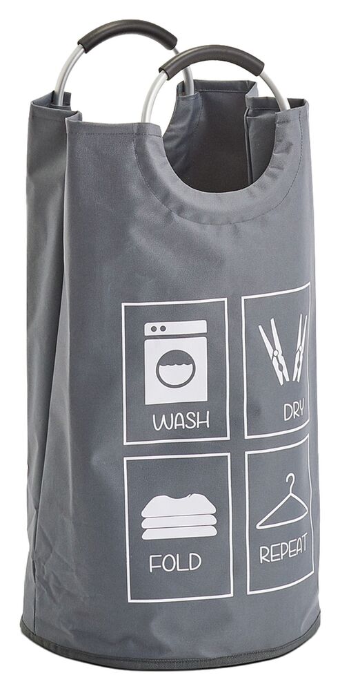 SELSEY Kosz na pranie Plarpe szary