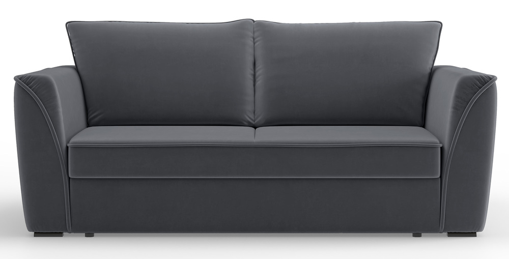 SELSEY Kanapa rozkładana Viki grafitowa welur