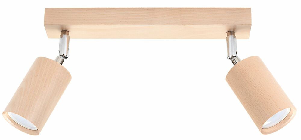 SELSEY Kinkiet ścienny Medillo 30x20 cm x2 naturalne drewno