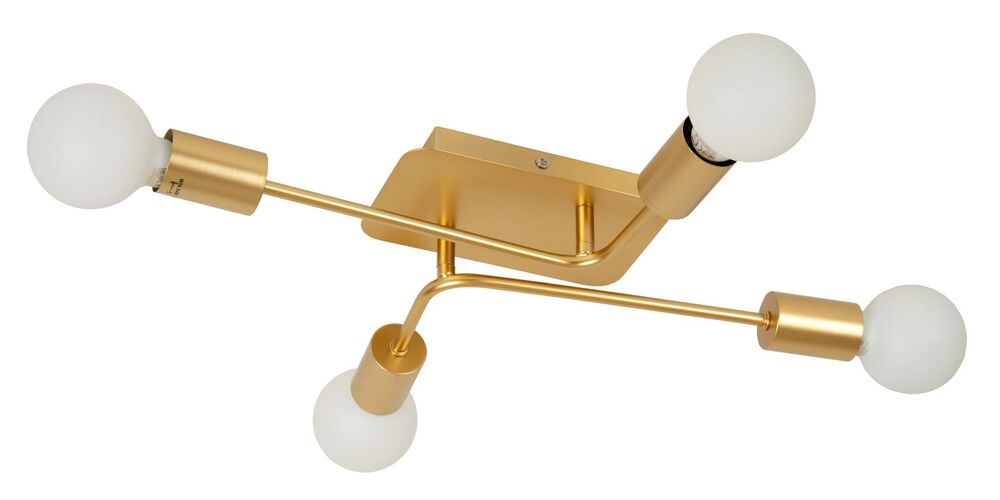 SELSEY Plafon Lester x4 złoty