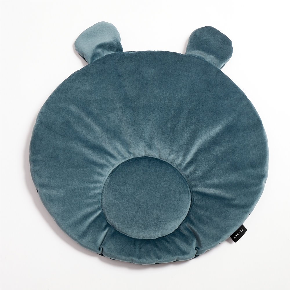 SELSEY Dywanik dziecięcy Cozie 80x80 cm w kształcie misia turkusowy