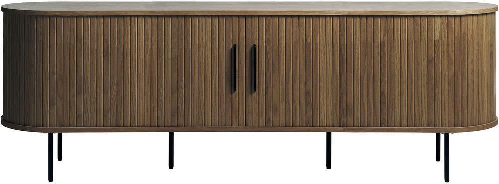 SELSEY Szafka RTV Gativel 180 cm lamele dąb palony