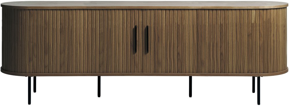 SELSEY Szafka RTV Gativel 180 cm lamele dąb palony