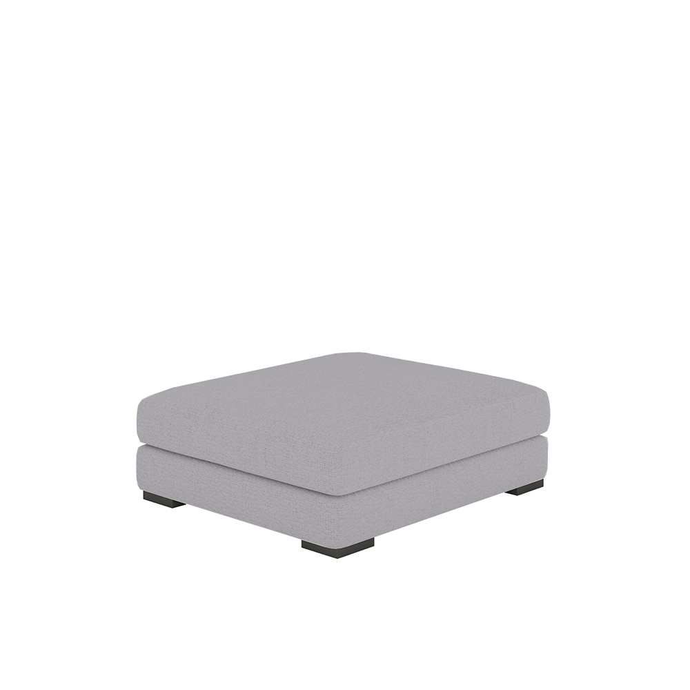 SELSEY Pufa Mia szara w tkaninie łatwoczyszczącej