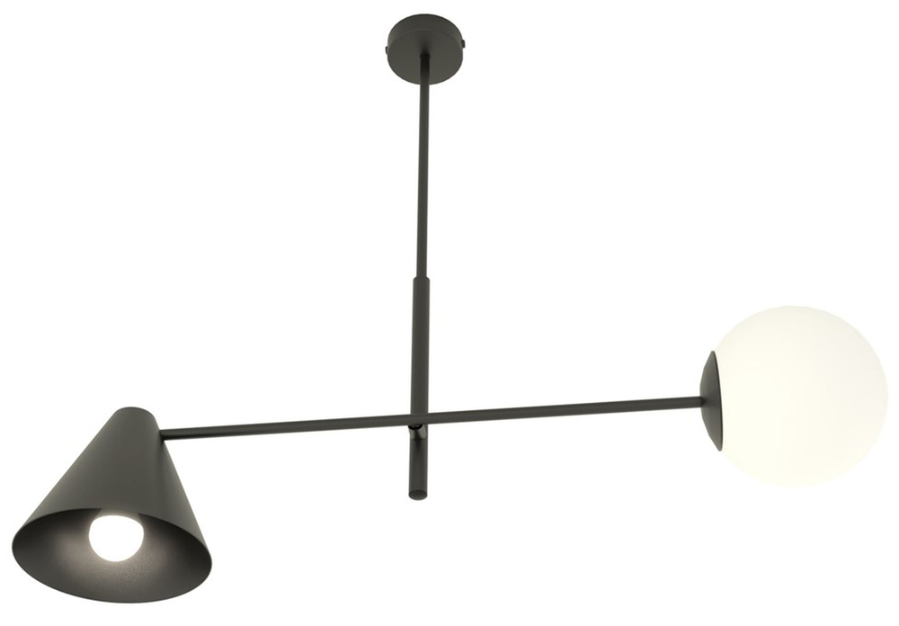 SELSEY Lampa wisząca Hermesen czarna x2