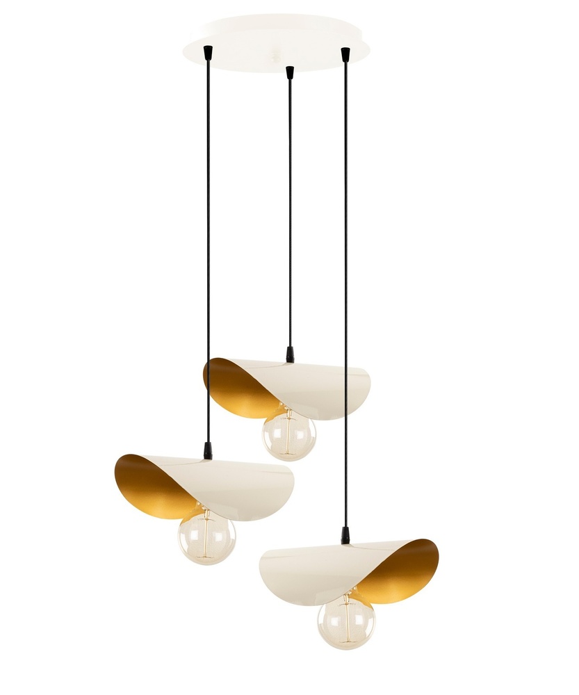 SELSEY Lampa wisząca Rientaki kaskada x3 biała