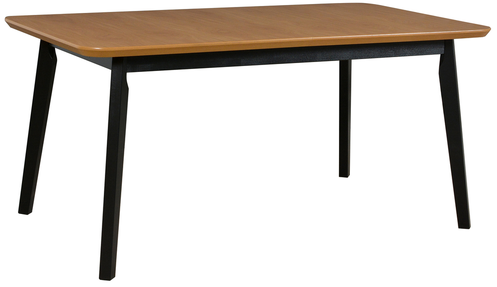 SELSEY Stół drewniany do jadalni rozkładany Ofitied 140-180x80 cm czarny/dąb naturalny