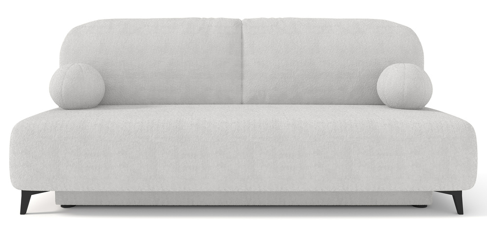 SELSEY Kanapa rozkładana trzyosobowa Riossa z pojemnikiem jasnoszary boucle