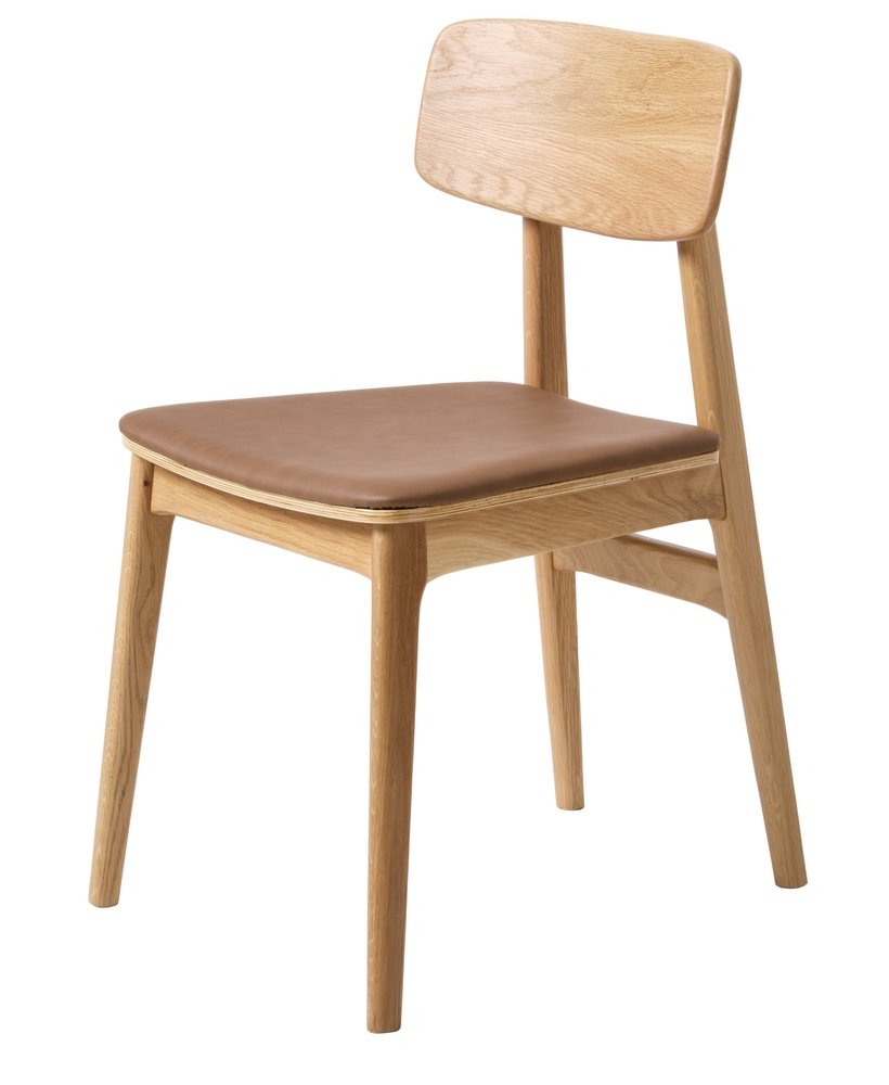 SELSEY Krzesło drewniane Sunfirs beżowe siedzisko