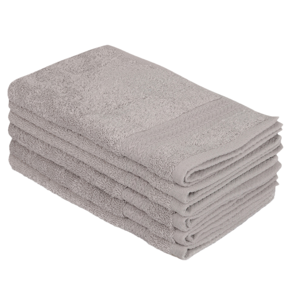 SELSEY Zestaw sześciu ręczników Bainrow 30/50 cm szary