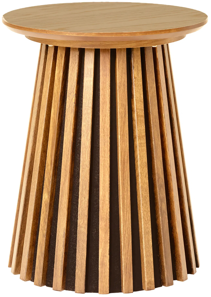 SELSEY Stolik kawowy Nenters średnica 40 cm fornir dębowy