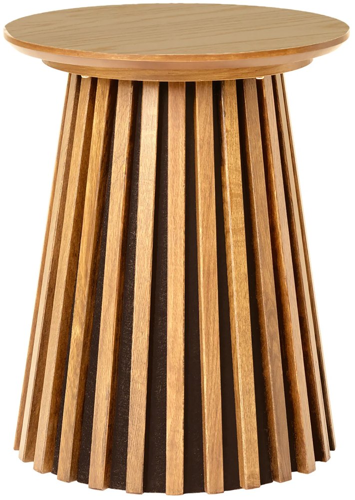 SELSEY Stolik kawowy Nenters średnica 40 cm fornir dębowy