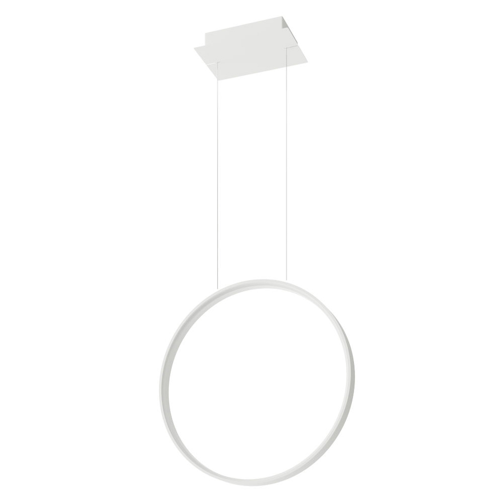 SELSEY Lampa wisząca Retore średnica 55 cm 4000K biała