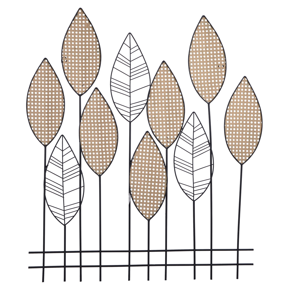 SELSEY Dekoracja ścienna Sponzed metalowa liście