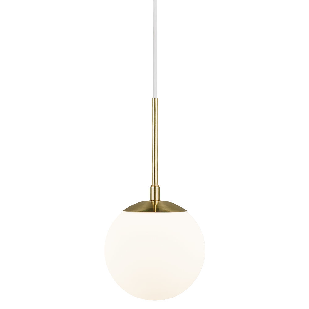 SELSEY Lampa wisząca Grant średnica 15 cm biało-złota