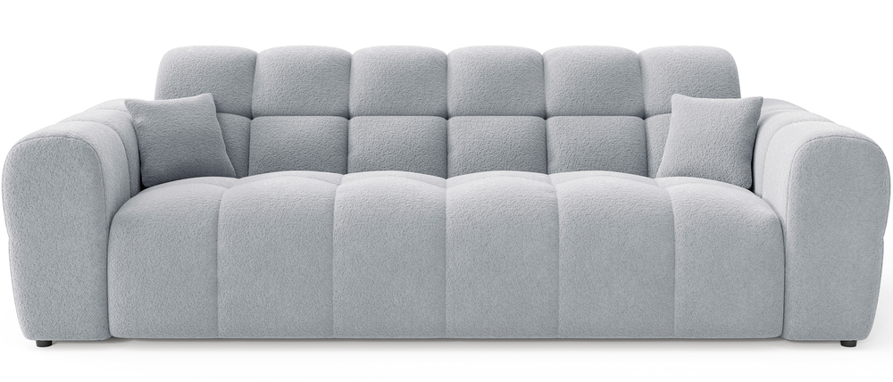 SELSEY Sofa trzyosobowa Monti jasnoszara szenil