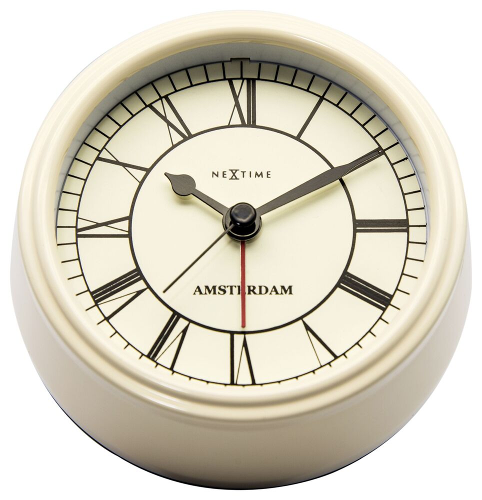 SELSEY Zegar stojący Amsterdam 11 cm beżowy