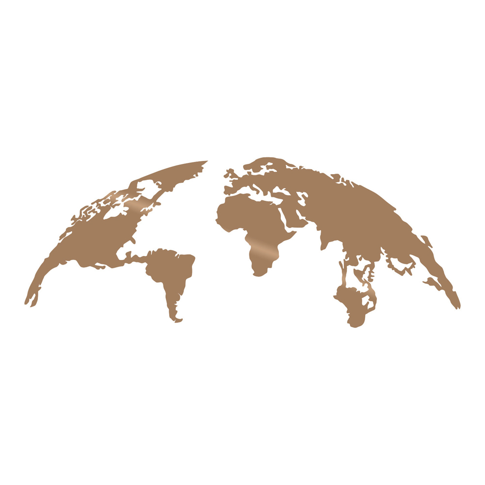 SELSEY Dekoracja ścienna Algieba 100x39 cm miedziana