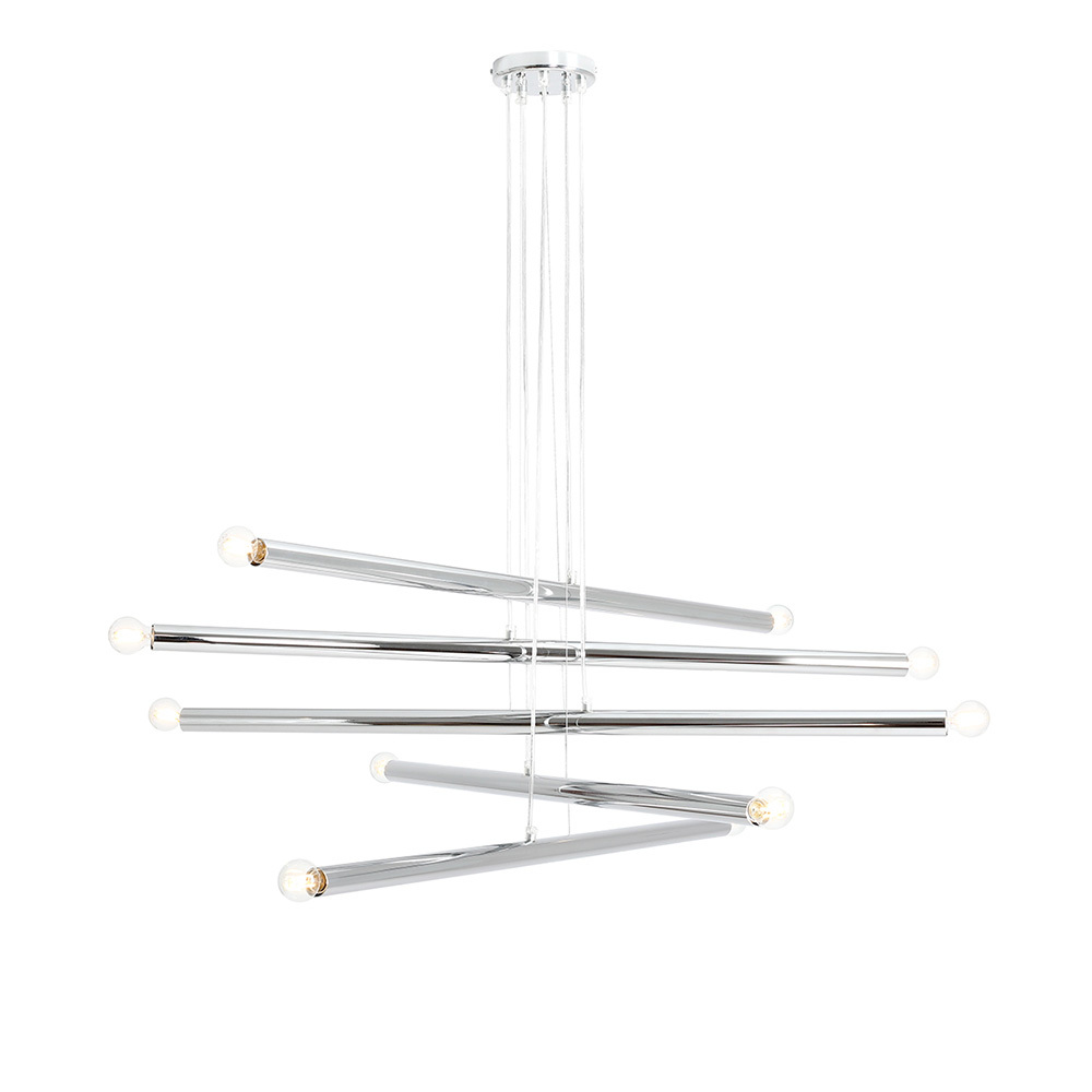 SELSEY Lampa wisząca Assilves x10 srebrna