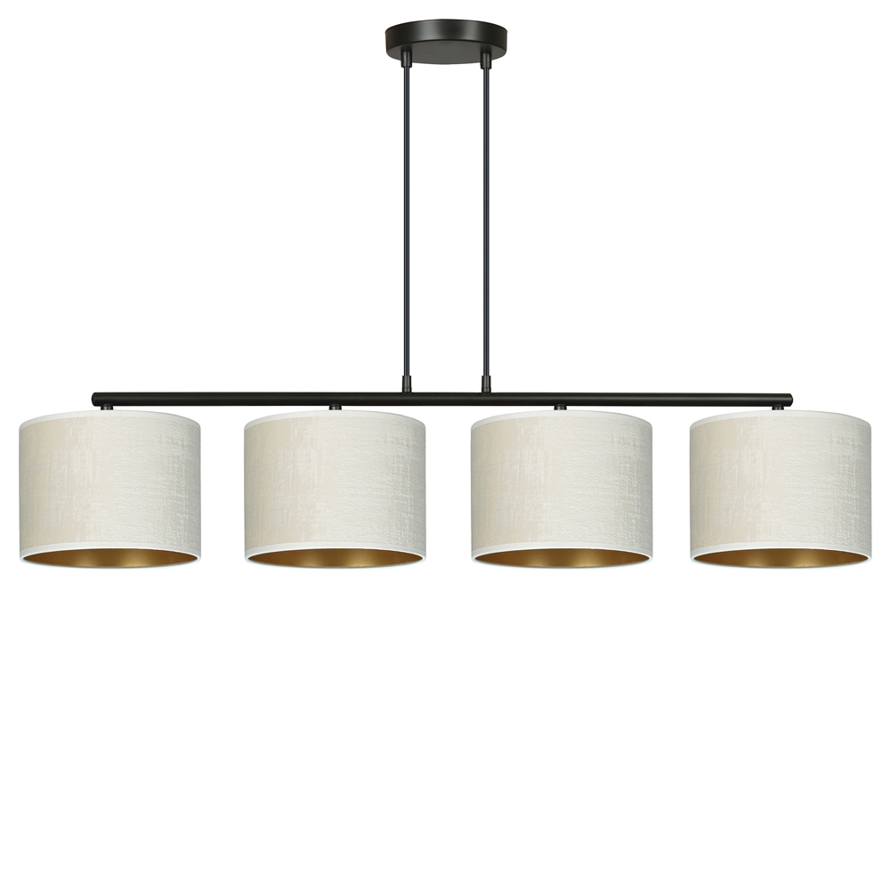 SELSEY Lampa wisząca Hellid x4 97 cm biała