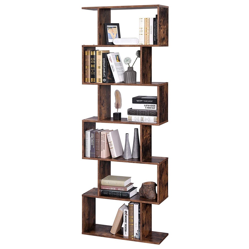 SELSEY Regał Kaliopsi sześciopoziomowy w stylu vintage