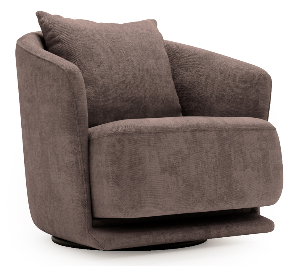 SELSEY Fotel obrotowy Wish jasnobrązowy szenil