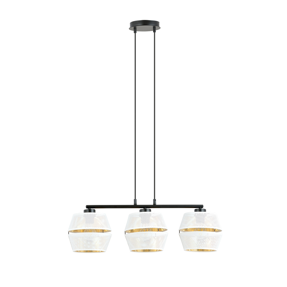 SELSEY Lampa wisząca Shinds x3 biało-złota