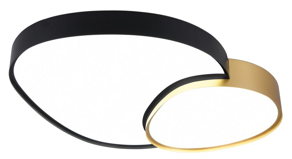 SELSEY Plafon Rise LED złoto-czarny