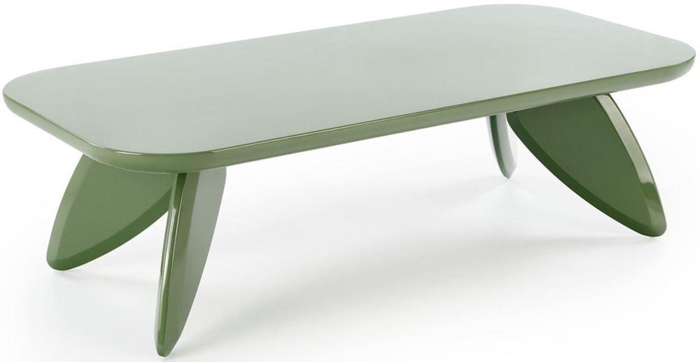 SELSEY Stolik kawowy Soraya 120x60 cm zielony lakierowany