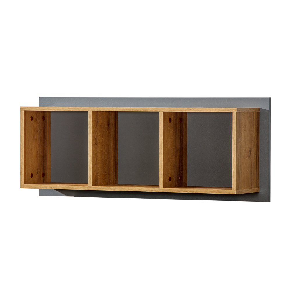 SELSEY Półka ścienna Ellipticum 104,5 cm antracyt