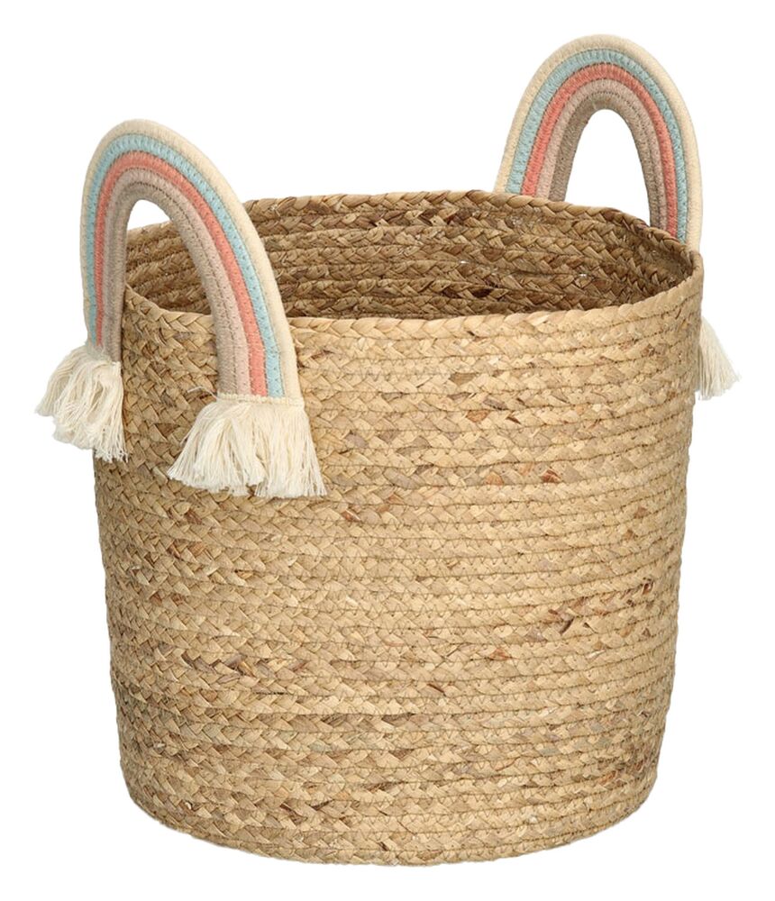 SELSEY Kosz do przechowywania Rainbow 34 cm trawa morska