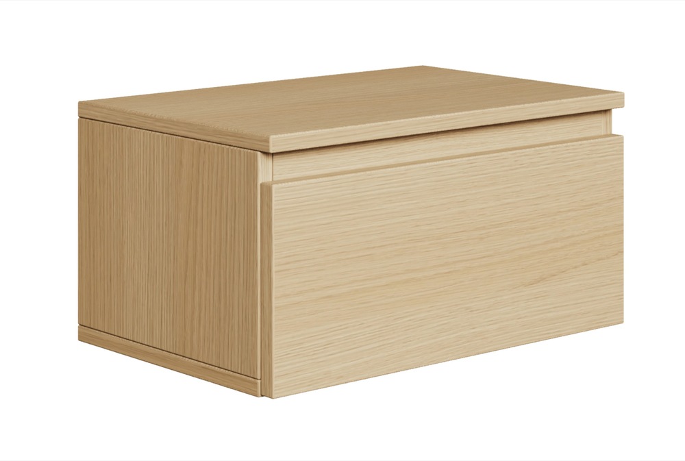 SELSEY Szafka nocna Bemmi wisząca 49 cm dąb lindberg