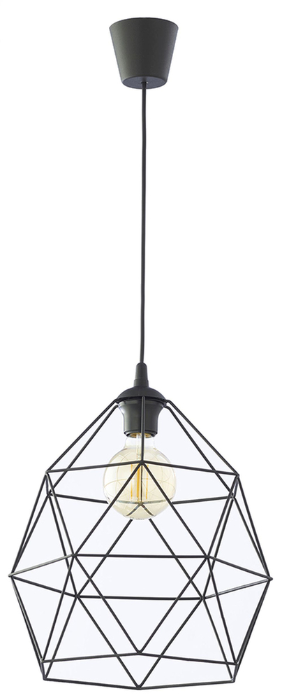 SELSEY Lampa wisząca Sphier duża czarna