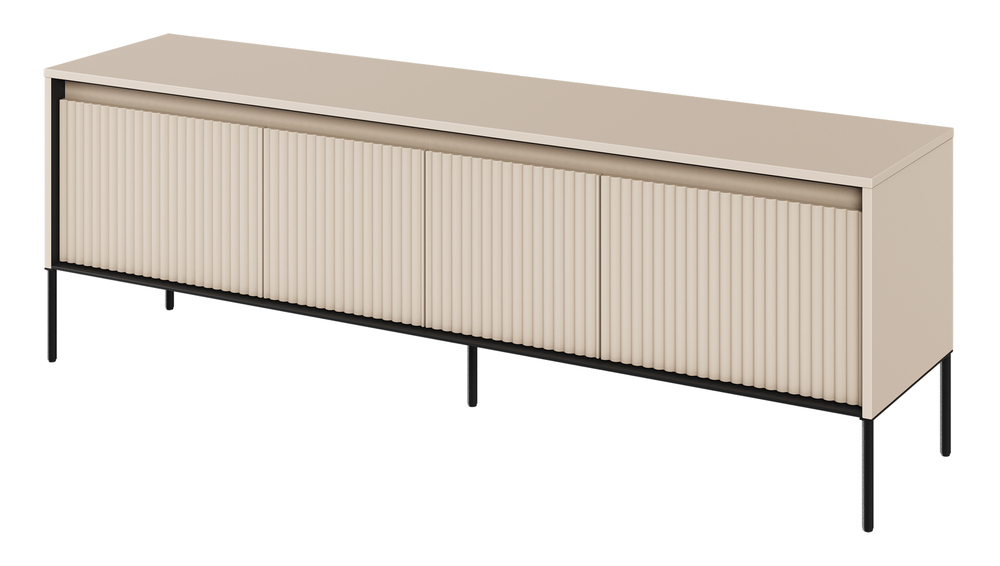 SELSEY Szafka RTV Trend 167 cm z LED Beżowa