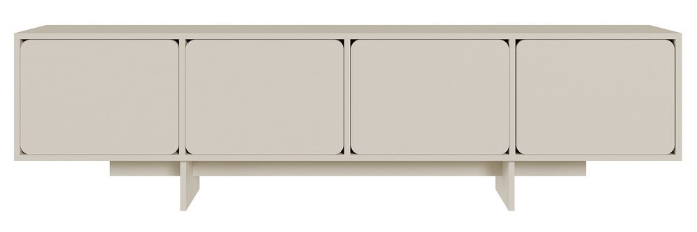 SELSEY Szafka RTV Wuwu z czterema szafkami 200 cm szarobeżowa