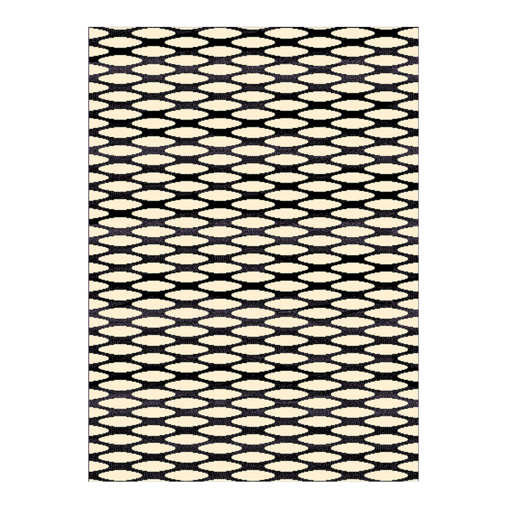 SELSEY Dywan nowoczesny Gladre kremowo-czarny