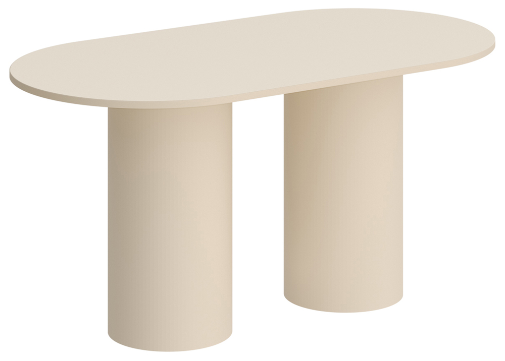 SELSEY Stół do jadalni Bituate 150x80 cm cappuccino mat