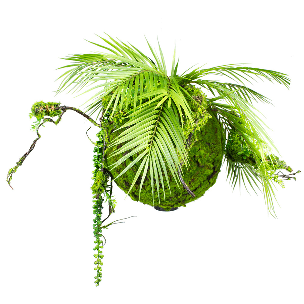 SELSEY Sztuczna roślina Reinkles Kokedama palma 35 cm