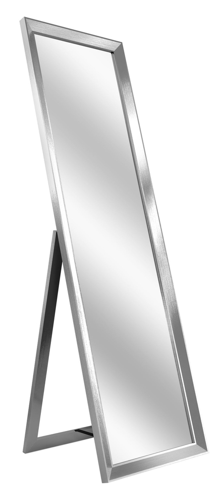 SELSEY Lustro stojące Piralls 147x42 cm w srebrnej ramie