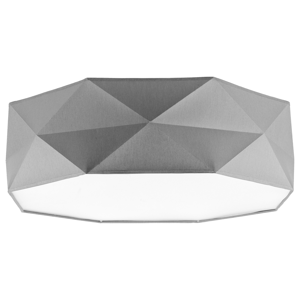 SELSEY Plafon sufitowy Konte średnica 52 cm szary