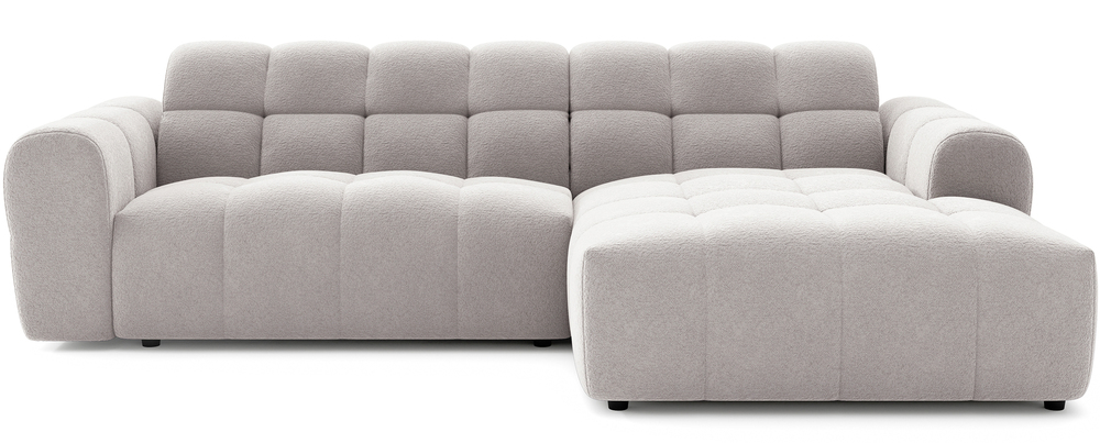 SELSEY Narożnik Monti L-kształtny prawostronny szarobeżowy szenil