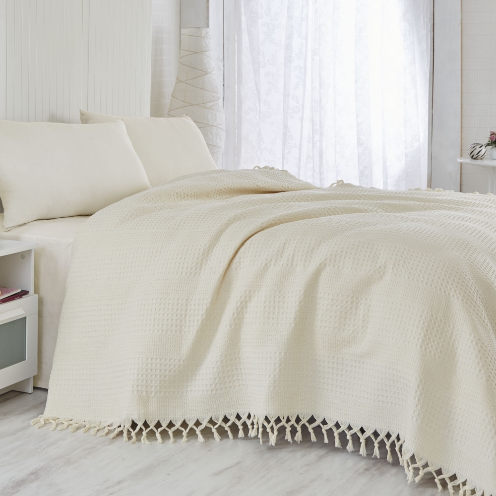 SELSEY Narzuta Singiel 220x240 cm kremowa