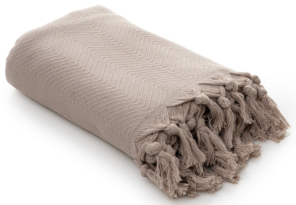 SELSEY Koc narzuta Bjelle 200x115 cm beżowy