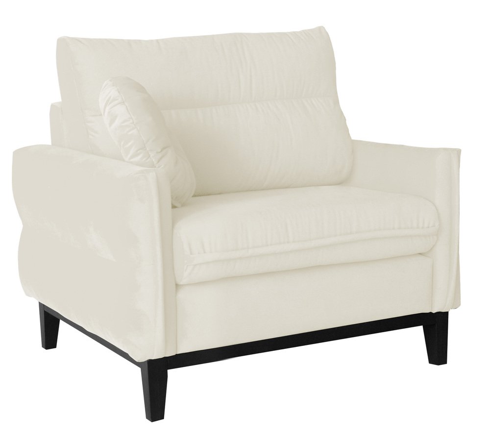 SELSEY Fotel kubełkowy Macchiata kremowy welur