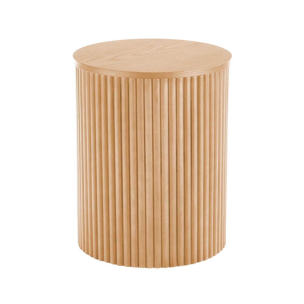 SELSEY Stolik kawowy Rastinver średnica 40 cm naturalny