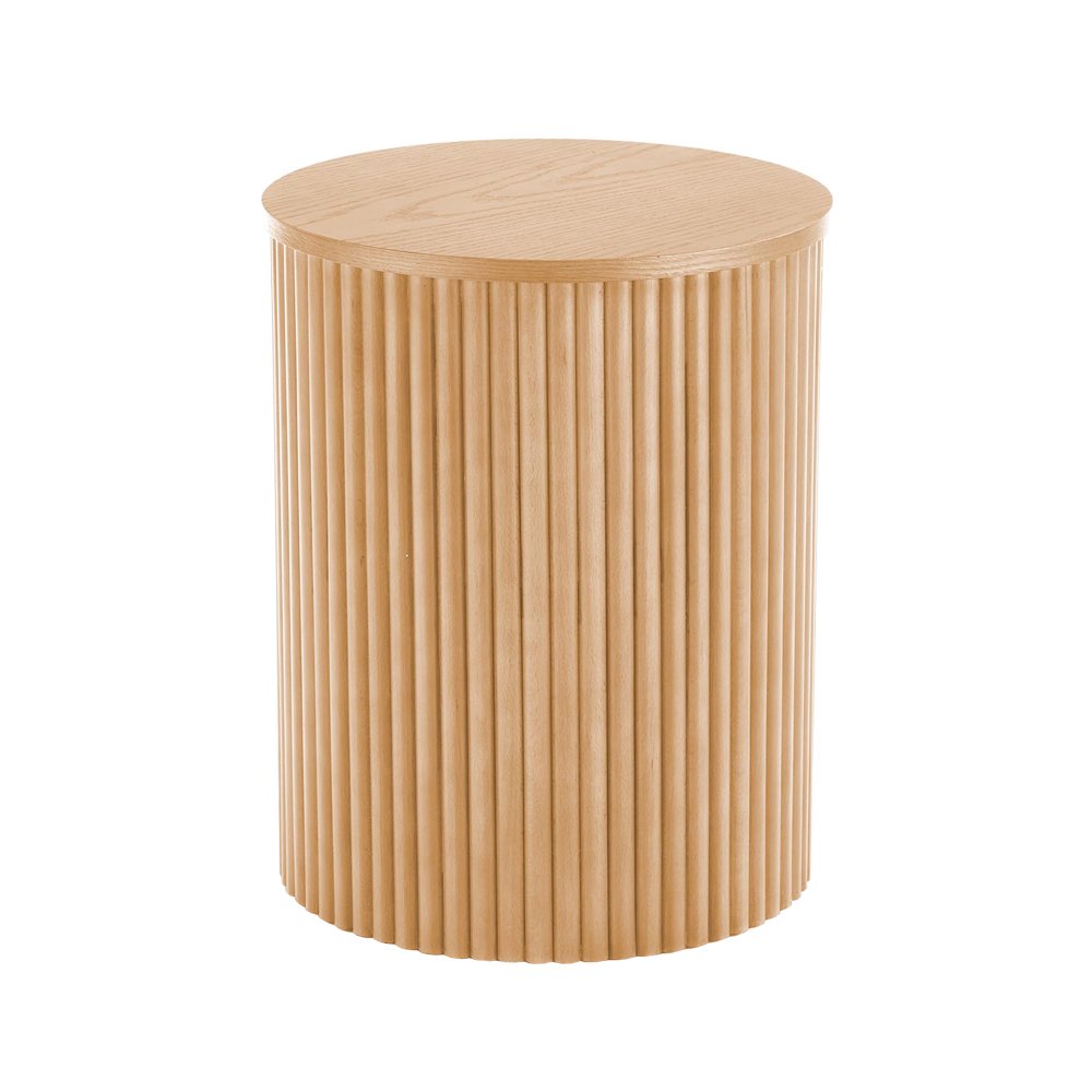 SELSEY Stolik kawowy Rastinver średnica 40 cm naturalny