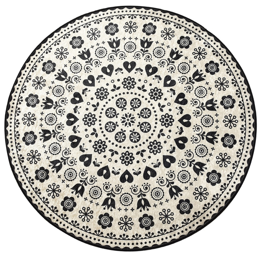 SELSEY Dywanik łazienkowy Cedonnia średnica 100 cm wielokolorowy