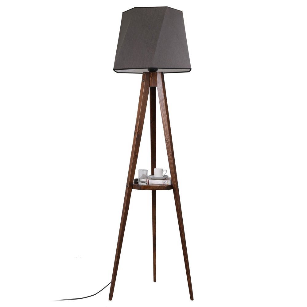 SELSEY Lampa stojąca Diedulate ciemnoszara