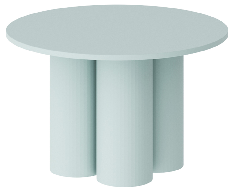 SELSEY Stolik kawowy Stessle okrągły 80 cm miętowy mat